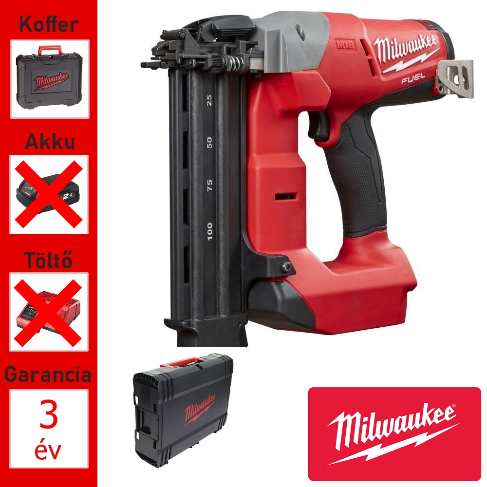 Milwaukee 18V akkus szögbelövő géptest + koffer